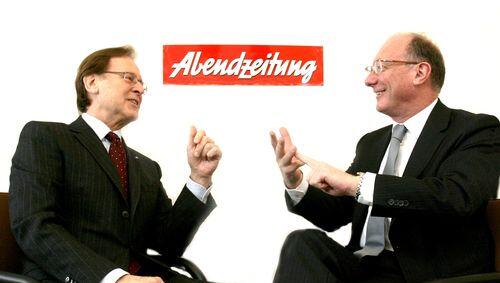 Unversöhnlich: Engelbert Kupka (l.) und Franz Maget Unversöhnlich: Engelbert Kupka (l.) und Franz Maget