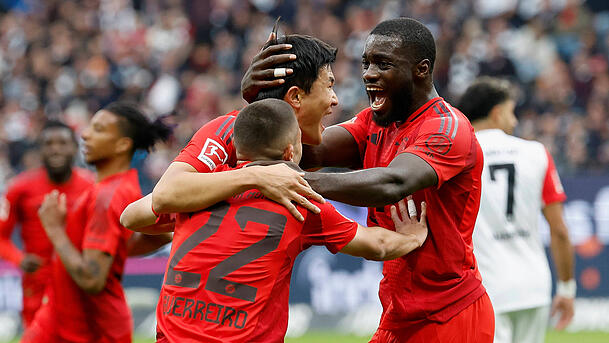 Erzielte das 2:2 für den FC Bayern: Innenverteidiger Dayot Upamecano. Erzielte das 2:2 für den FC Bayern: Innenverteidiger Dayot Upamecano.