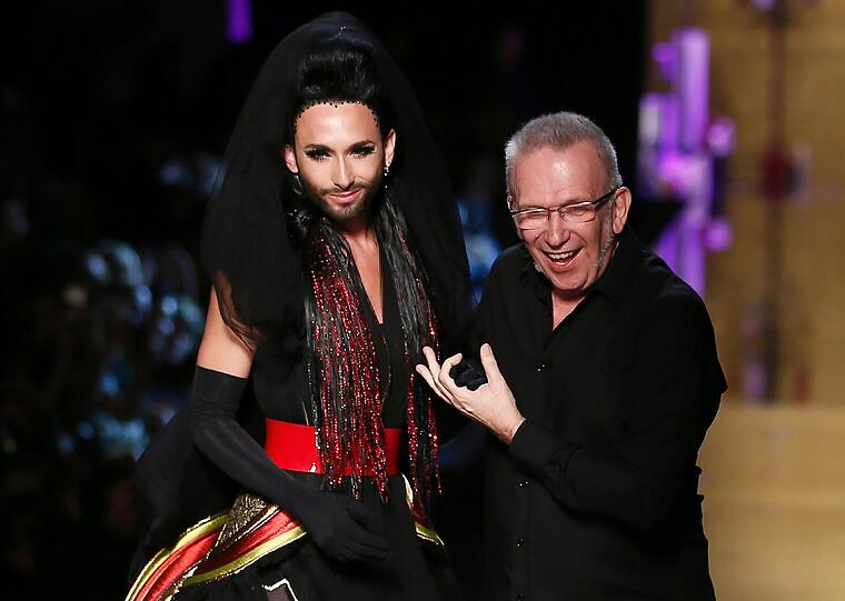 Conchita Wurst und Jean Paul Gaultier.
