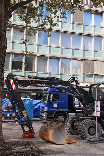 So sah's noch vor zwei Wochen am Hauptbahnhof aus - vor dem eigentlichen Baubeginn