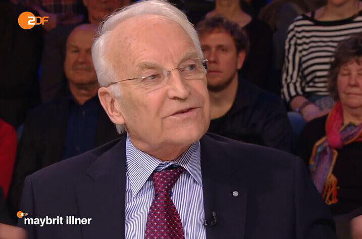 Gab streckenweise das Rumpelstilzchen: Edmund Stoiber in der Talksendung von Maybrit Illner.