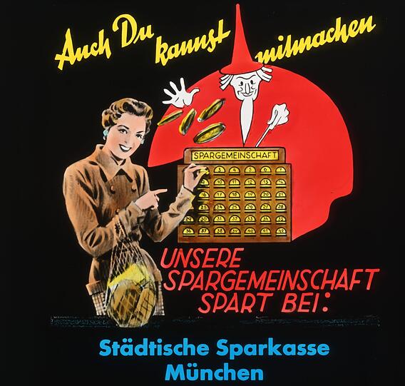 Modisches Design, jugendliches Duzen: So warb die Sparkasse einst um Kundinnen.