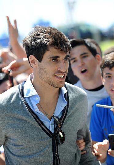 Javi Martinez bei der Ankunft am Flughafen in Barcelona
