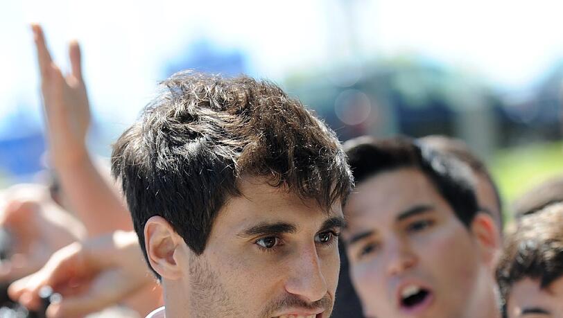 Javi Martinez bei der Ankunft am Flughafen in Barcelona