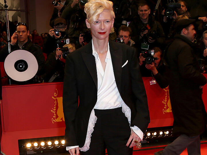 Schauspielerin Tilda Swinton bei der Eröffnungsfeier zur Berlinale 2014