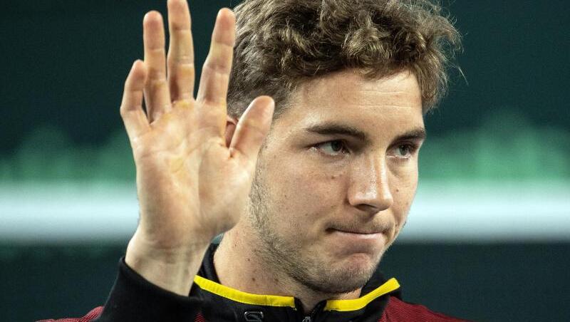 Schlägt beim Davis-Cup-Heimspiel in Düsseldorf als erster für Deutschland auf: Jan-Lennard Struff. Schlägt beim Davis-Cup-Heimspiel in Düsseldorf als erster für Deutschland auf: Jan-Lennard Struff.