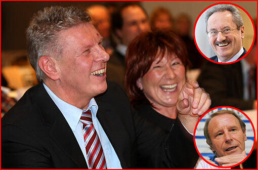 Dieter Reiter (53) gestern Abend mit seiner Ehefrau Petra. Die SPD kürte ihn einstimmig zum Spitzenkandidaten für die OB-Wahl.
