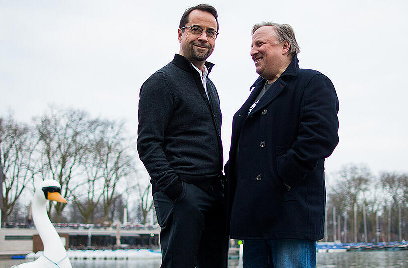 Sie sind die unangefochtenen Publikumslieblinge! Das Team des Münster-"Tatorts" Jan Josef Liefers und Axel Prahl