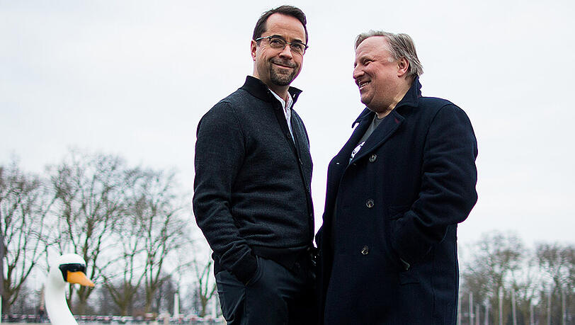 Sie sind die unangefochtenen Publikumslieblinge! Das Team des Münster-"Tatorts" Jan Josef Liefers und Axel Prahl Sie sind die unangefochtenen Publikumslieblinge! Das Team des Münster-"Tatorts" Jan Josef Liefers und Axel Prahl