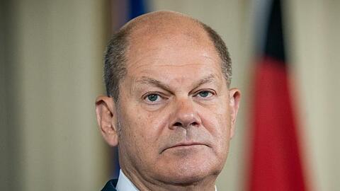 Bundesfinanzminister Olaf Scholz nimmt an einer Pressekonferenz teil. Foto: Michael Kappeler/dpa/Archivbild