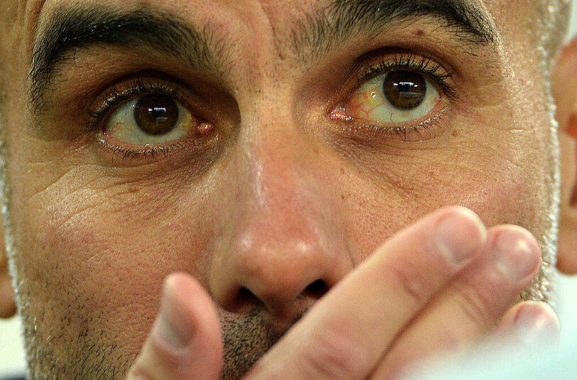 Pep Guardiola - denkt er daran, dass das Rückspiel gegen Juventus Turin seine letzte CL-Partie mit dem FC Bayern werden kann? - "Vielleicht, ja."