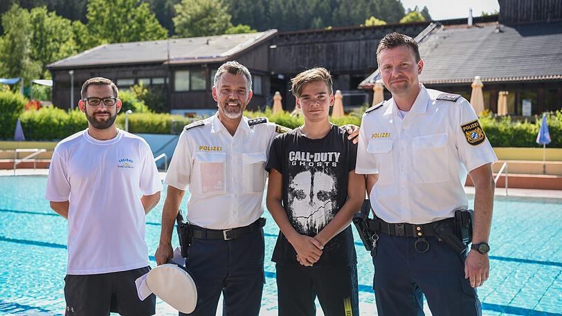 Der 13-jährige Justin Fischer rettete ein Kleinkind vor dem Ertrinken.