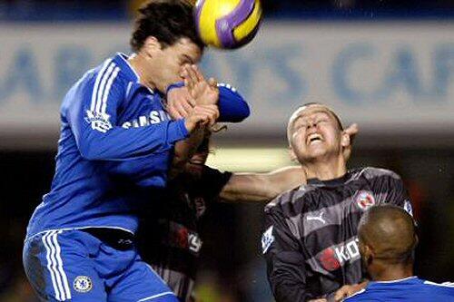 Treffsicher: Michael Ballack (l.)