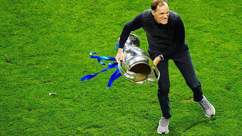 Thomas Tuchel feiert mit den Champions League-Sieg mit Chelsea. Thomas Tuchel feiert mit den Champions League-Sieg mit Chelsea.
