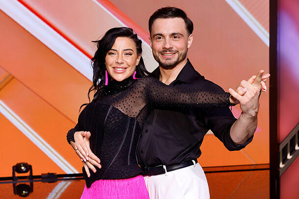 Leyla Lahouar und Profitänzer Sergiu Maruster bilden 2025 ein "Let's Dance"-Paar.