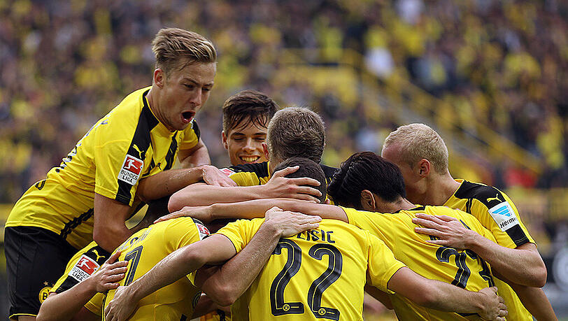 Der BVB schiebt sich auf Platz zwei in der Bundesliga-Tabelle. Der BVB schiebt sich auf Platz zwei in der Bundesliga-Tabelle.
