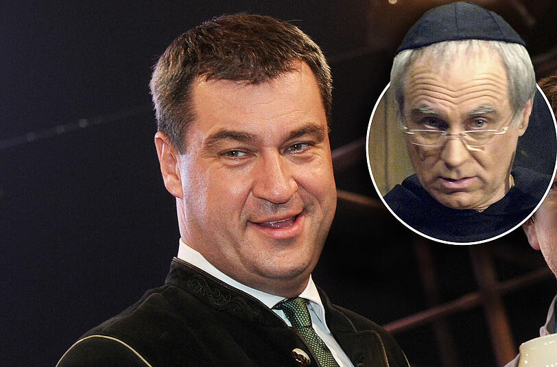 Bruno Jonas, 2006: "Söder sagt, die CSU sei ein ,Scharnier der sozialen Balance.&rsquo; Vielleicht hat er das
anders gemeint. Weil Scharniere muss man ab und zu schmieren. Also gell, Söder, wenn wir das nächste Mal eine Metapher gebrauchen, denken wir vorher drüber nach."