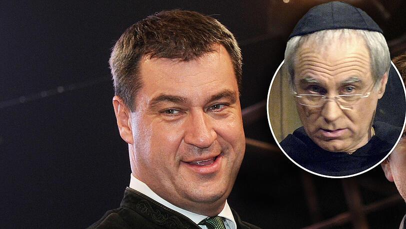 Bruno Jonas, 2006: "Söder sagt, die CSU sei ein ,Scharnier der sozialen Balance.&rsquo; Vielleicht hat er das
anders gemeint. Weil Scharniere muss man ab und zu schmieren. Also gell, Söder, wenn wir das nächste Mal eine Metapher gebrauchen, denken wir vorher drüber nach."