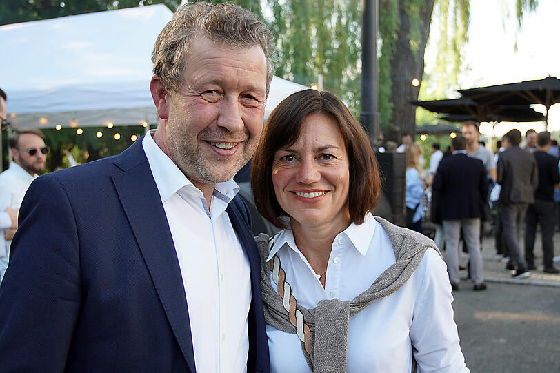 Florian und Alexandra Schneider (Weinhaus Deutter).