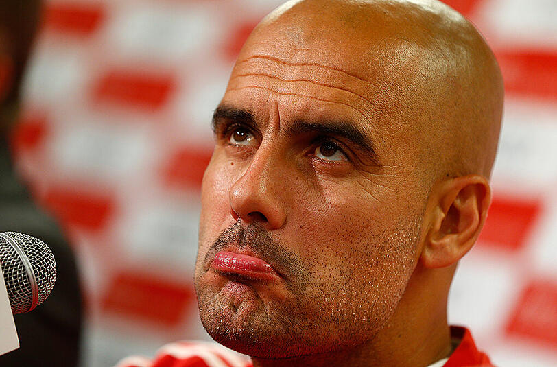 Nachdenklich wegen einiger Probleme vor den Englischen Wochen: Bayern-Trainer Pep Guardiola.