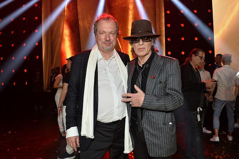 Prof Michow und Udo Lindenberg beim LEA Award 2017