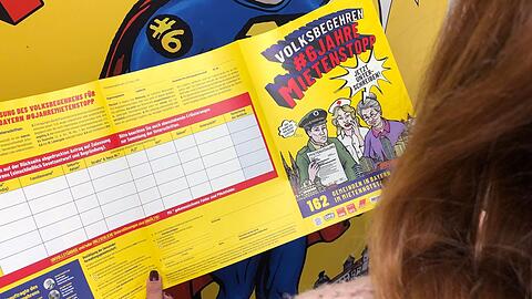 Unterschriften Volksbegehren Mietstopp