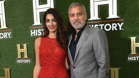 Amal und George Clooney am vergangenen Wochenende in Washington.