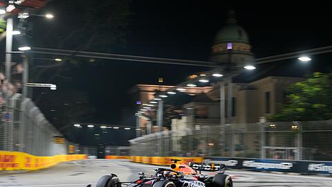 Max Verstappen fuhr im Training zum Großen Preis von Singapur nur hinterher.