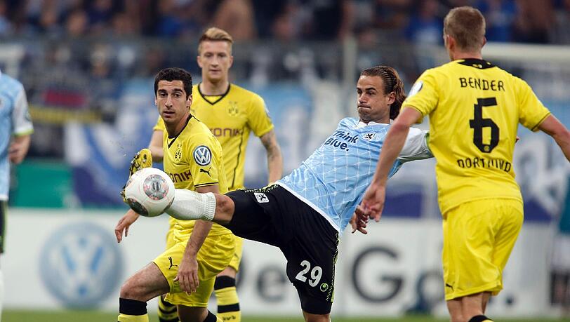 Yannick Stark beim Pokal-Spiel gegen den BVB. Yannick Stark beim Pokal-Spiel gegen den BVB.