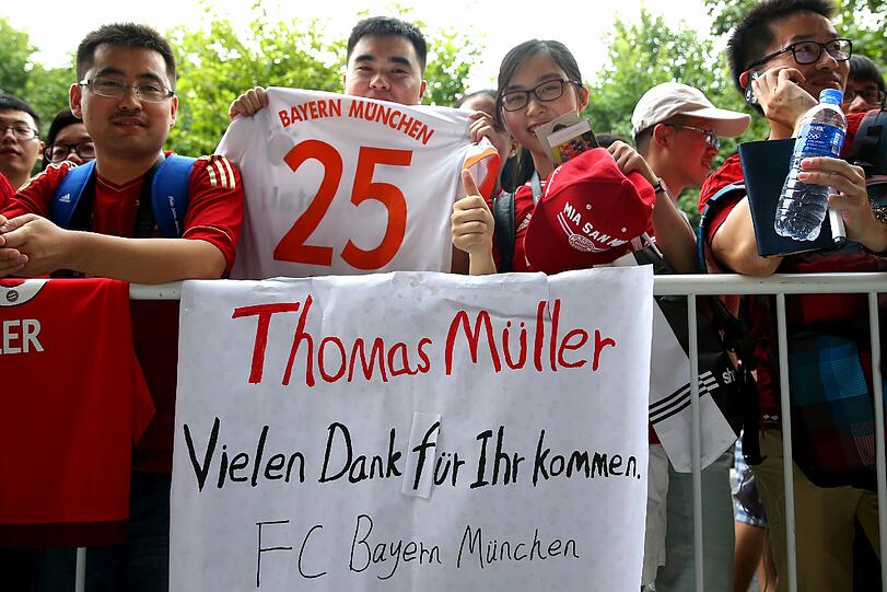 Thomas Müller ist der absolute Liebling bei den chinesischen Bayern-Fans.