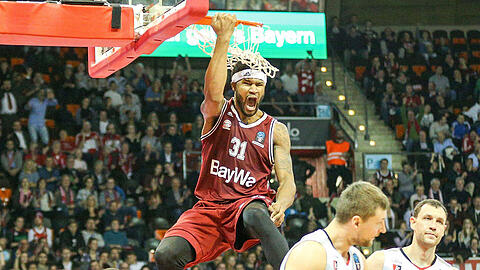Gemeinsam mit Jared Cunningham war Devin Booker bester Werfer der Bayern. Die beiden kamen gegen Vilnius auf je 18 Punkte.