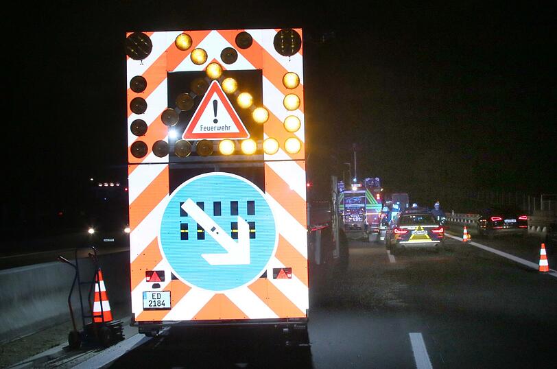 Der Van erlitt bei dem Unfall auf der A94 einen Totalschaden.