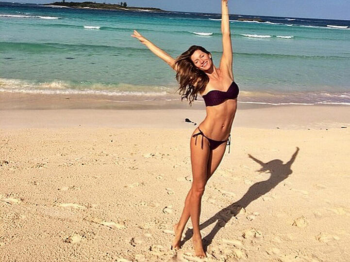 Topmodel Gisele Bündchen (34) hält ihren Bikini-Body am liebsten mit Yoga in Form