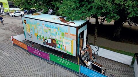 Das Mikro-Depot von UPS am Glockenbach.