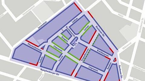 Parklizenzgebiet "St.-Benno-Viertel": Am 1. Dezember geht's hier los.