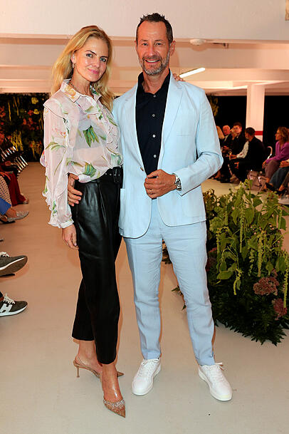 Auch Dr. Carolin Copeland und Sebastian Copeland kamen zur Fashion-Party in die Tiefgarage.
