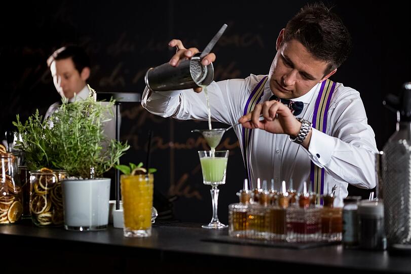 Für die Getränkebegleitung hat sich Bar-Manager Roman Kern neben der klassischen Weinbegleitung etwas ganz besonders einfallen lassen.