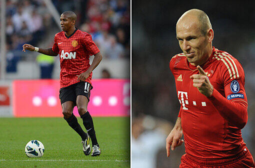 YOUNG - ROBBEN: Punkt für Bayern. Stand: 2:7