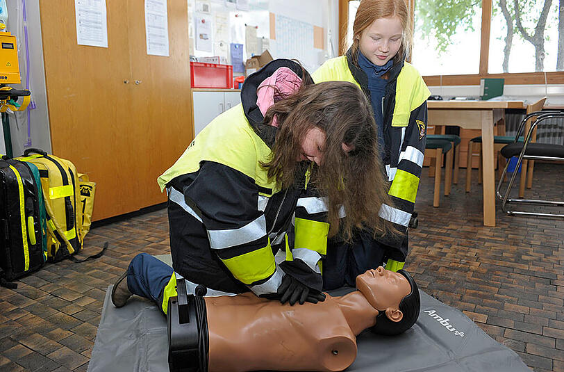 Bilder vom "Girls Day 2016" bei der Berufsfeuerwehr München.