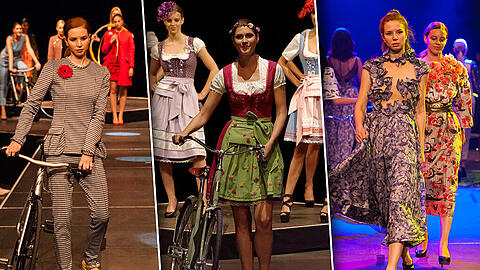 Bilder von der Radl&Fashion Show in der Muffathalle.