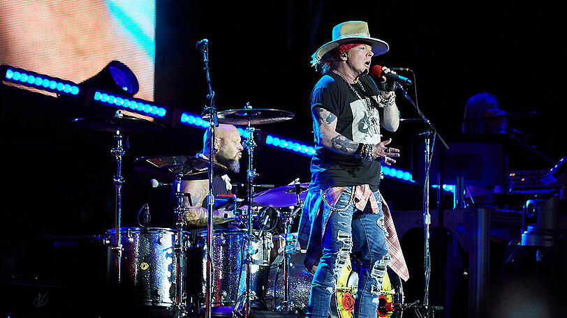 Guns N' Roses während eines Auftritts in Spanien