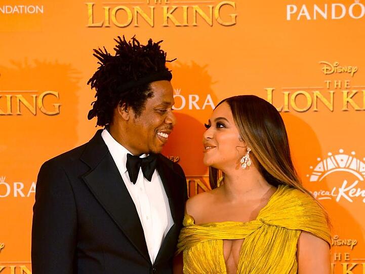 Beyoncé und Jay.-Z bei der Europa-Premiere von "König der Löwen" in London.