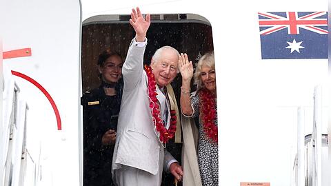 König Charles und Königin Camilla verabschieden sich von Samoa.