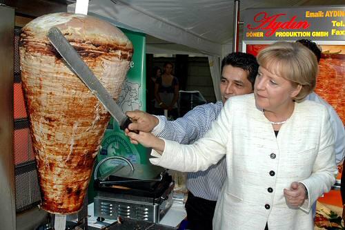 Mit diesem Foto wirbt - rechtlich zweifelhaft - ein Döner-Restaurant in Odessa