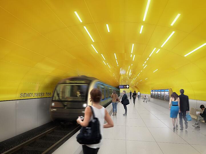 Der U-Bahnhof Sendlinger Tor erhält ein neues Gesicht.
