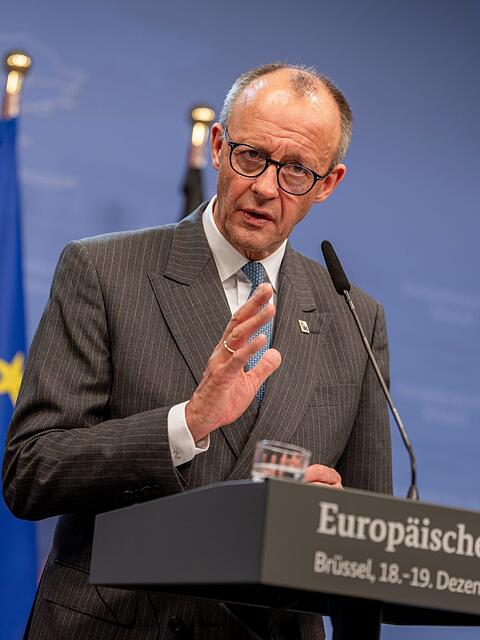Zeigte sich am Ende mit dem Kompromiss zufrieden: Bundeskanzler Friedrich Merz.