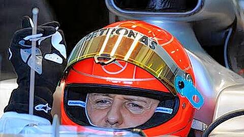 "Sehr erfreulicher Auftakt": Michael Schumacher in seinem neuen Silberpfeil.