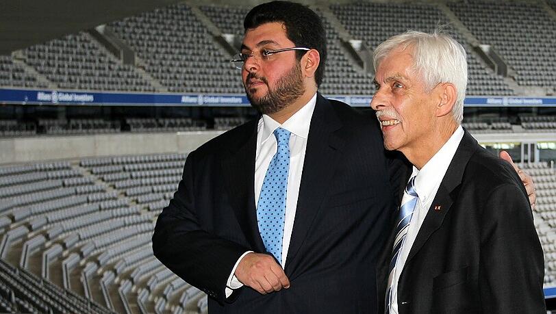 Da herrschte noch Harmonie: Investor Hasan Ismaik und Präsident Dieter Schneider. Da herrschte noch Harmonie: Investor Hasan Ismaik und Präsident Dieter Schneider.