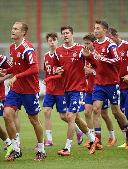 Bilder vom Bayern-Training!