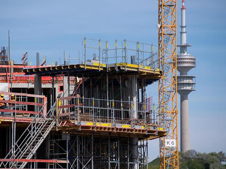 Die Baustelle des neuen Strafjustizzentrums in München. Foto: Sven Hoppe/dpa/Archivbild